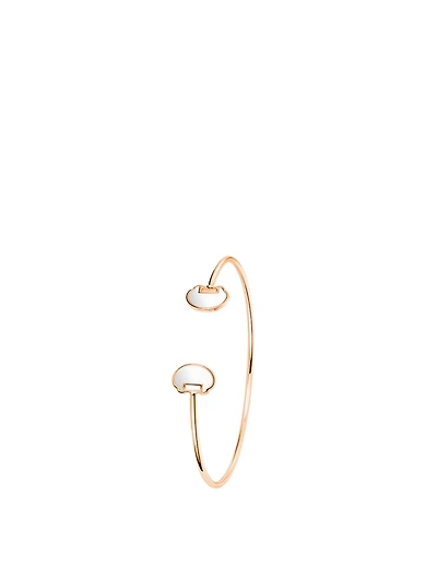 Yu Yi 18K Rose Gold Open Bangle Bracelet With Agate