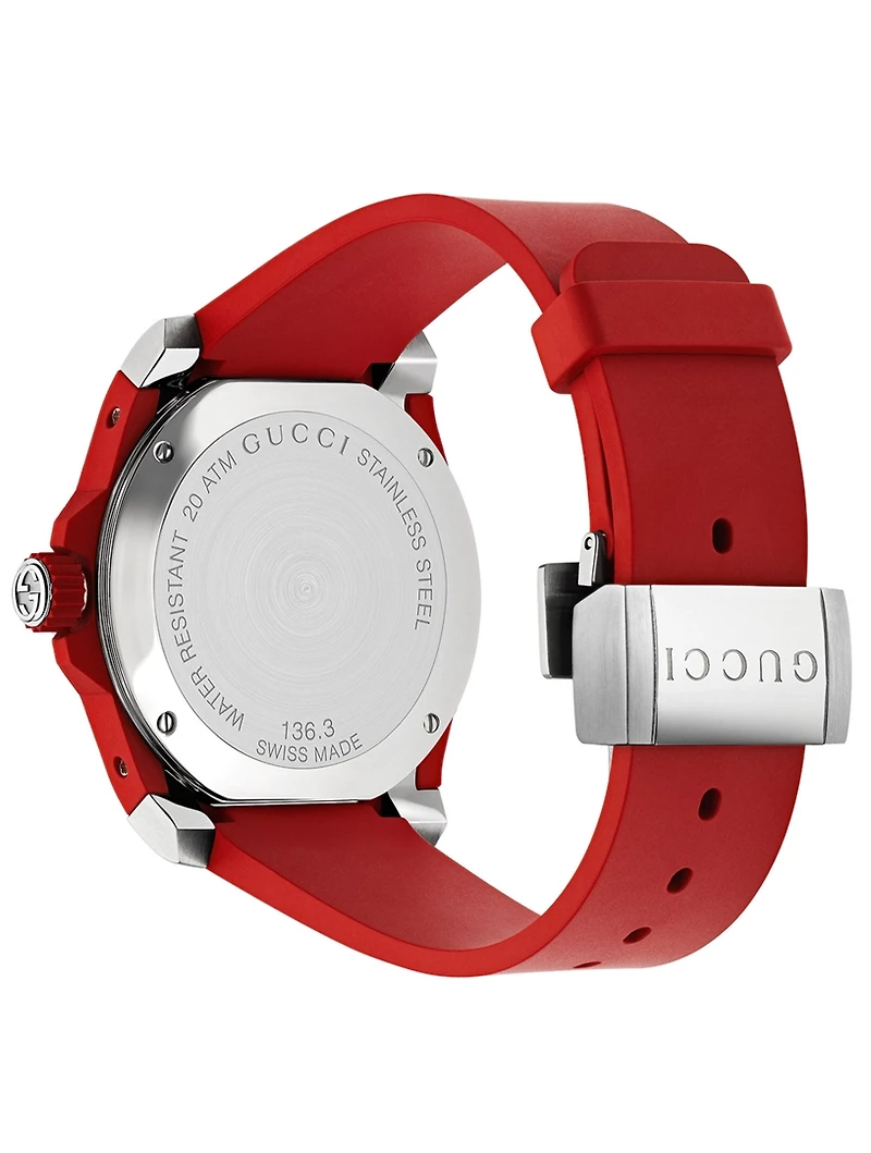 Gucci Dive Rubber Strap Watch