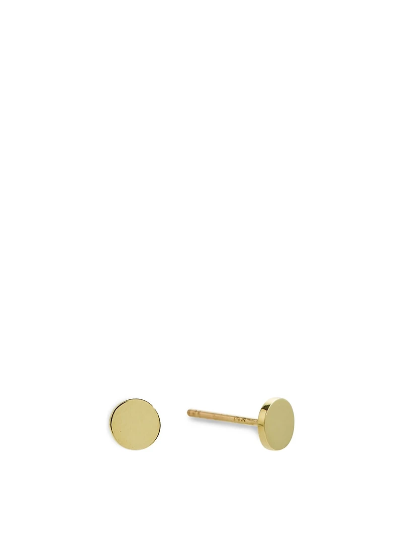 Gold Circle Studs