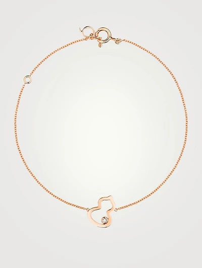 Petite Wulu 18K Rose Gold Bracelet With Diamond