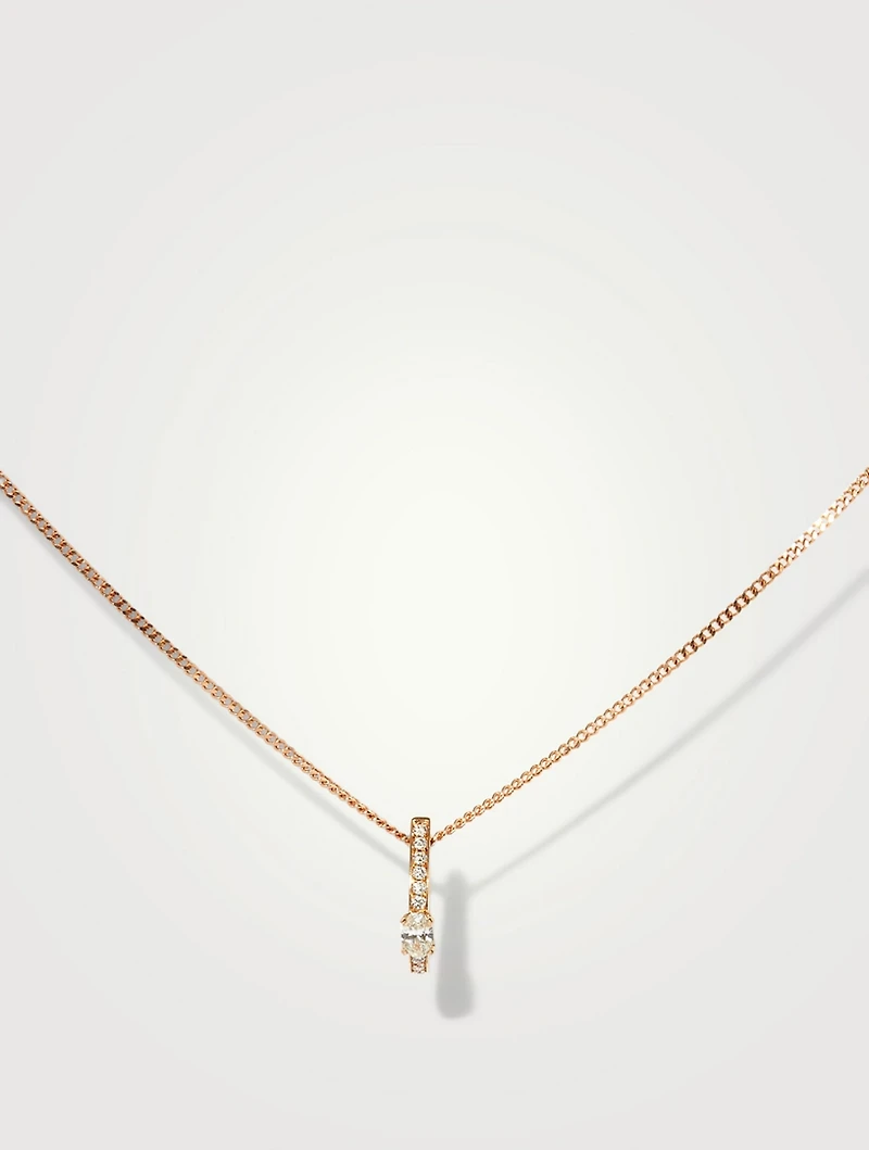 Harvest 18K Rose Gold Pendant Necklace With Diamonds