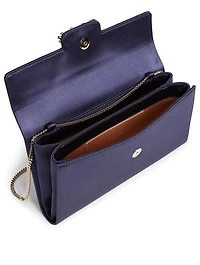 Flower Buckle Envelope Clutch Bag