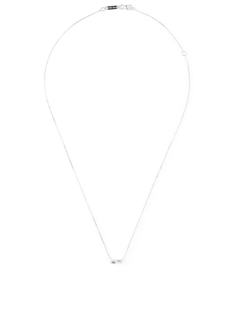 Fireworks 18K White Gold Necklace With Diamonds