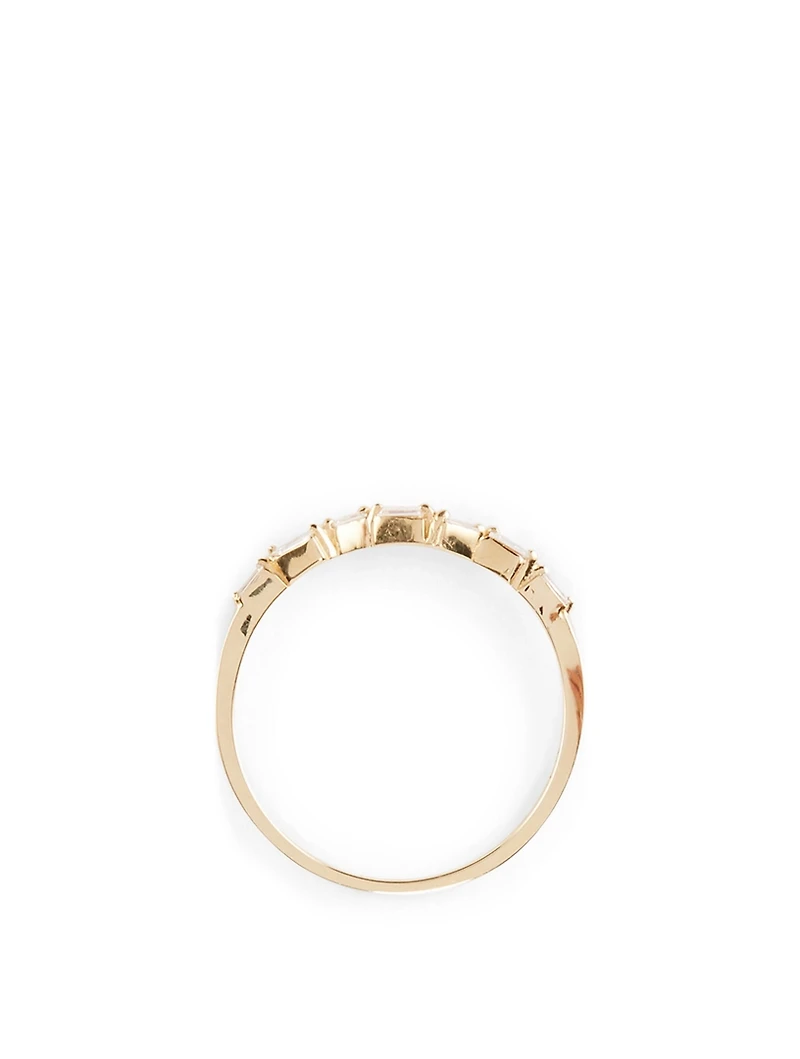18K Gold Band With Diamonds