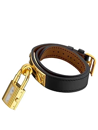Kelly PM Double Tour Leather Strap Watch