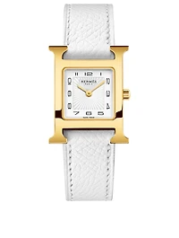 Heure H PM Single Tour Leather Strap Watch