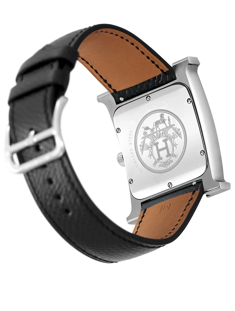 Heure H TGM Leather Strap Watch