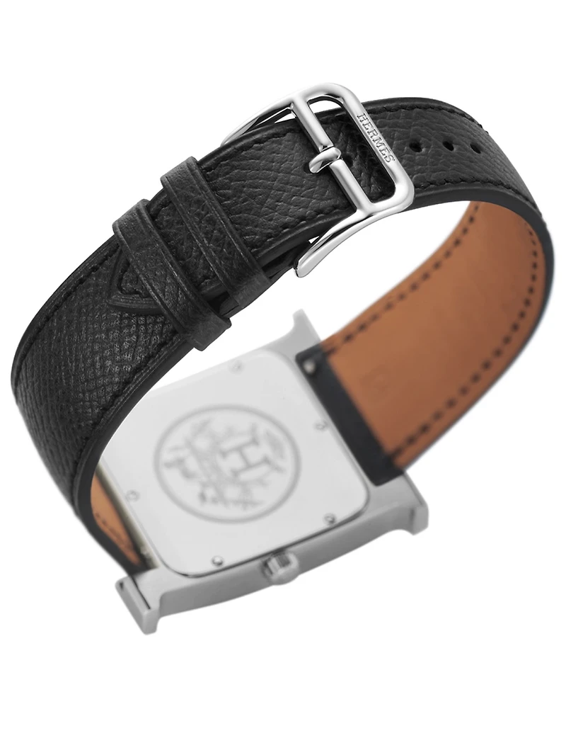 Heure H TGM Leather Strap Watch