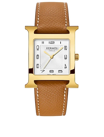Heure H TGM Single Tour Leather Strap Watch