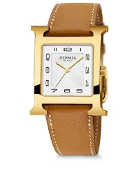 Heure H TGM Single Tour Leather Strap Watch