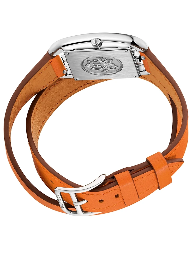 Cape Cod PM Double Tour Leather Strap Watch, 23 x 23mm