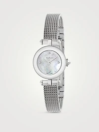 Diamantissima Stainless Steel Bracelet Watch With Diamonds