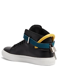 100MM Leather Sneakers