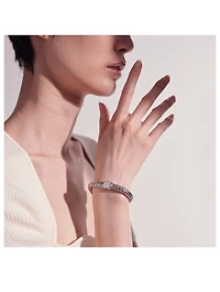 Diamond Pavé And Sterling Silver Classic Chain Bracelet