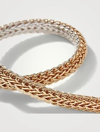 Sterling Silver And Gold Classic Chain Reversible Icon Bracelet