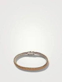 Sterling Silver And Gold Classic Chain Reversible Icon Bracelet