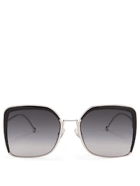 F is Fendi Square Sunglasses