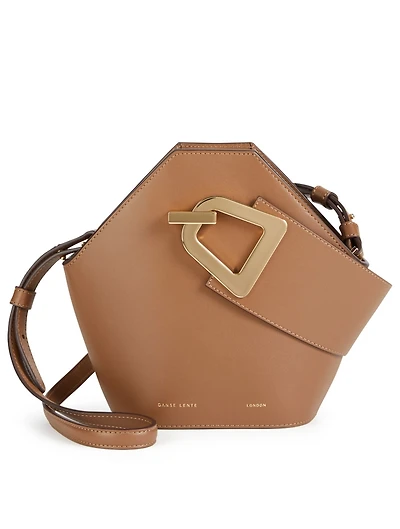 Mini Johnny Leather Hexagonal Bucket Bag