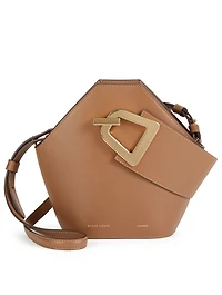 Mini Johnny Leather Hexagonal Bucket Bag
