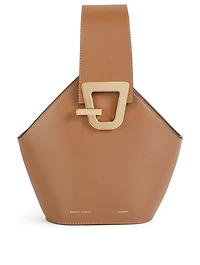 Mini Johnny Leather Hexagonal Bucket Bag