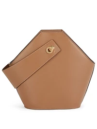 Mini Johnny Leather Hexagonal Bucket Bag