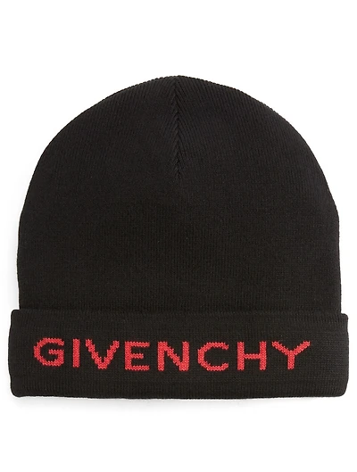 Knit Hat With Logo