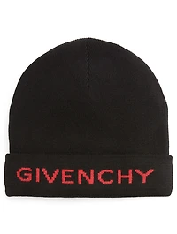 Knit Hat With Logo