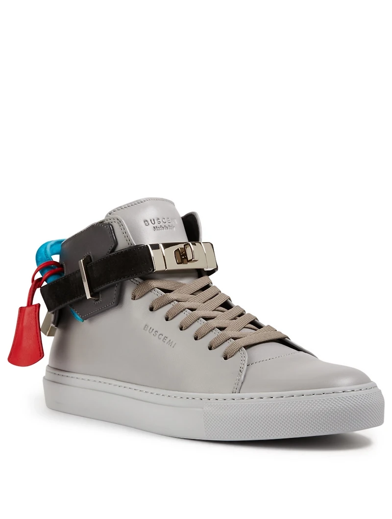100MM Leather Sneakers