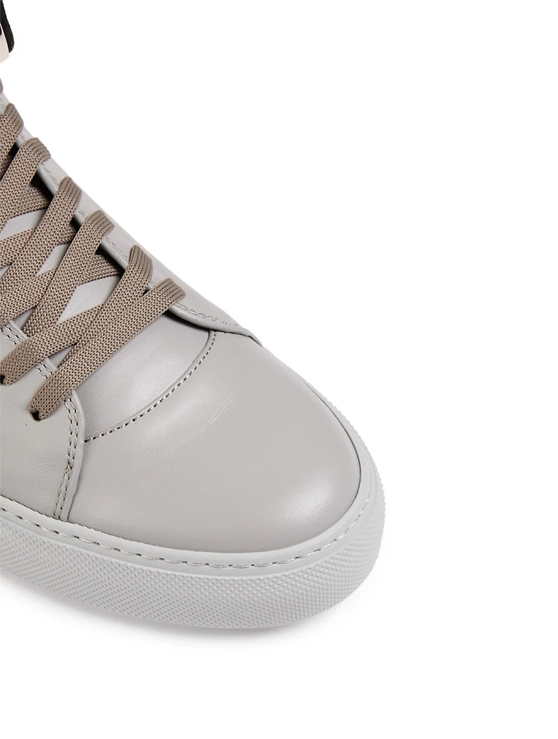 100MM Leather Sneakers