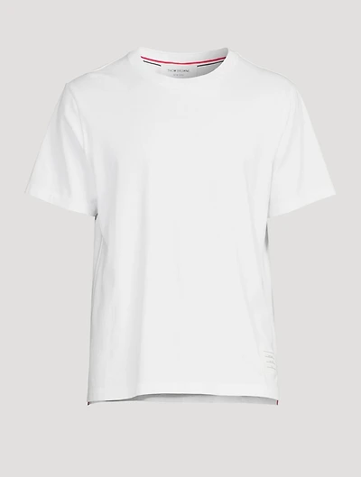 Crewneck T-Shirt With Side Slits