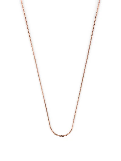 Inch 18K Rose Gold Chain Necklace