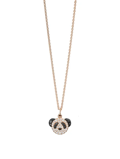 Petite Bo Bo 18K Rose Gold Necklace With Diamonds