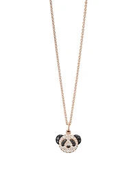 Petite Bo Bo 18K Rose Gold Necklace With Diamonds
