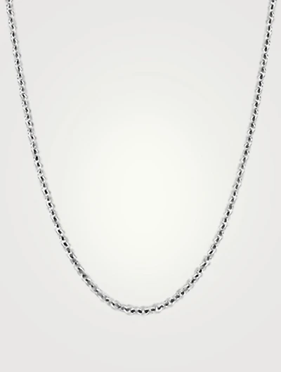 Inch 18K White Gold Chain Necklace