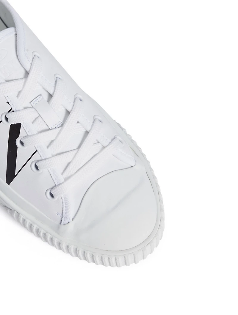 VLTN Leather Low-Top Sneakers