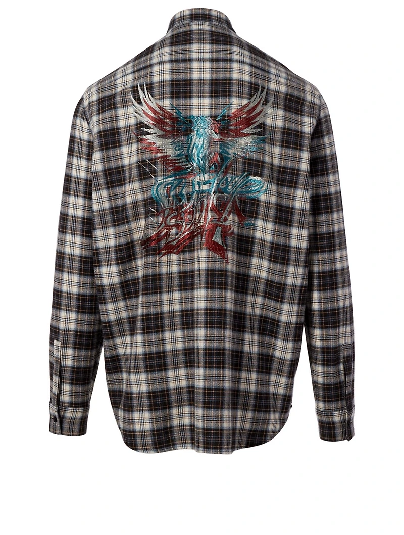 Save Our Souls Wool And Cashmere Shirt Check