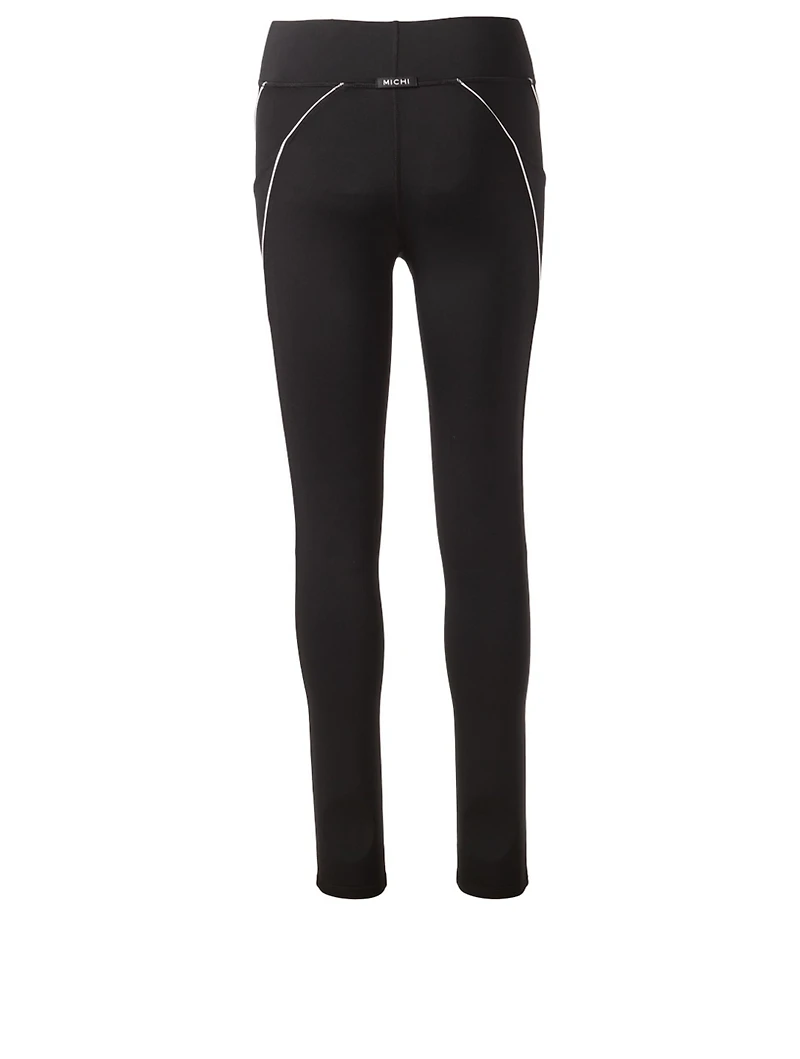 Linear Leggings With Pockets