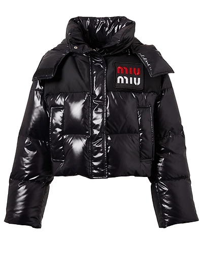 Short Logo Puffer Jacket