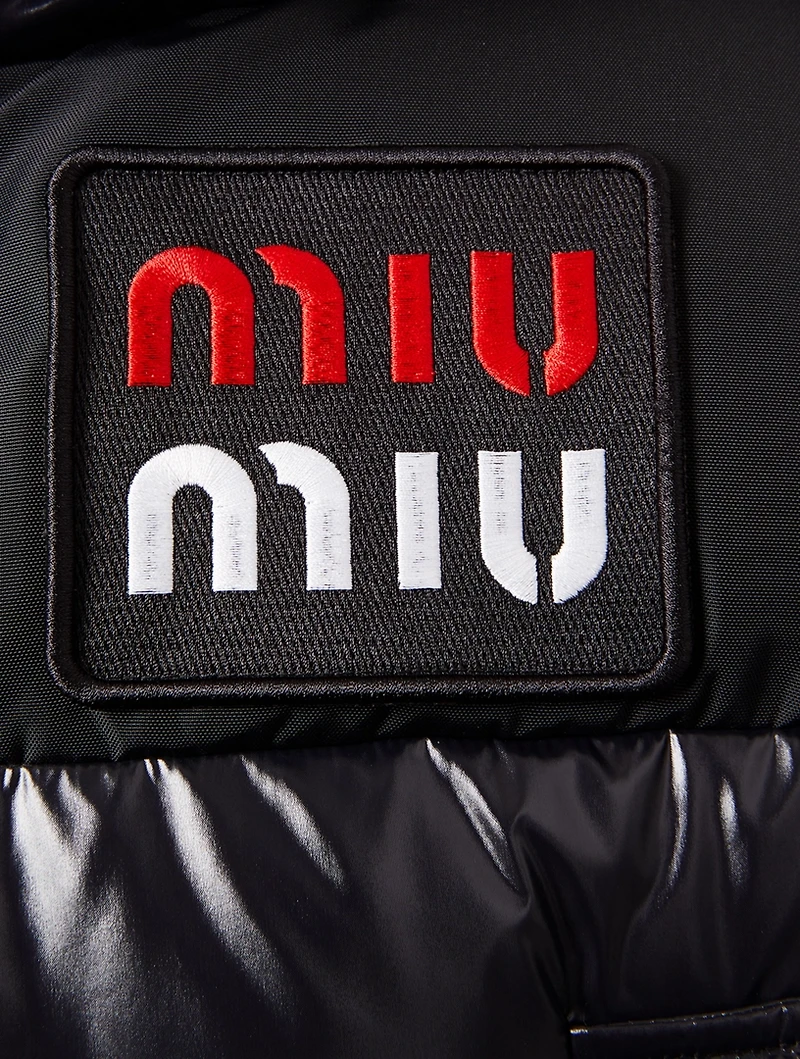 Short Logo Puffer Jacket