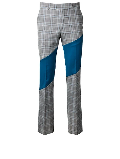 Wool Colourblock Pants