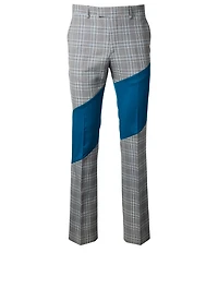 Wool Colourblock Pants