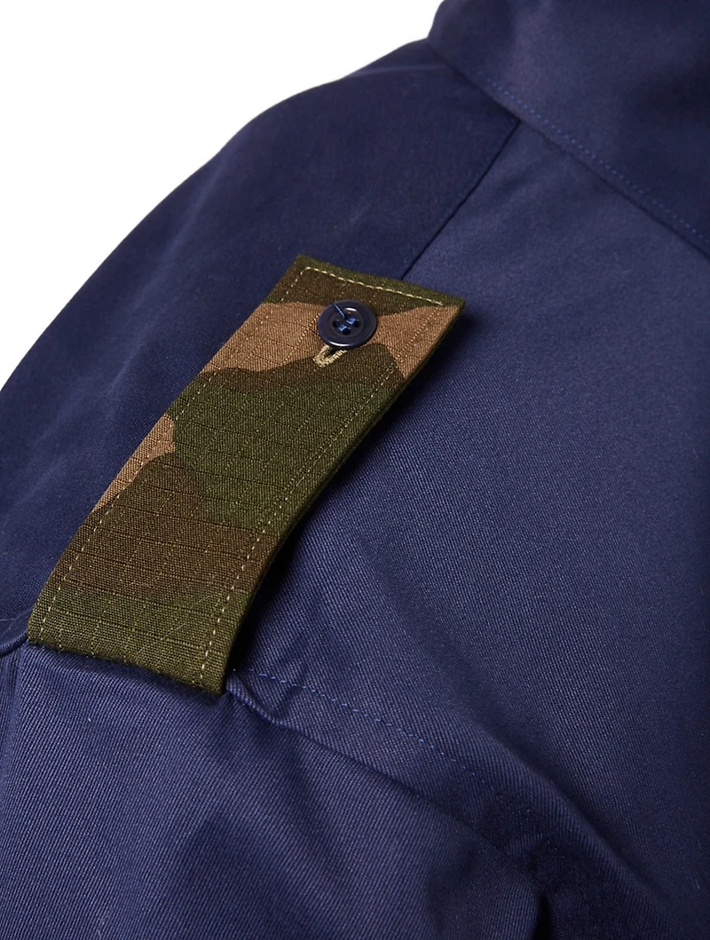 Two-Tone Gabardine Shirt