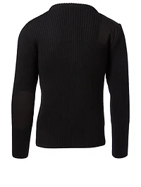 Knit Sweater With Camo Pocket