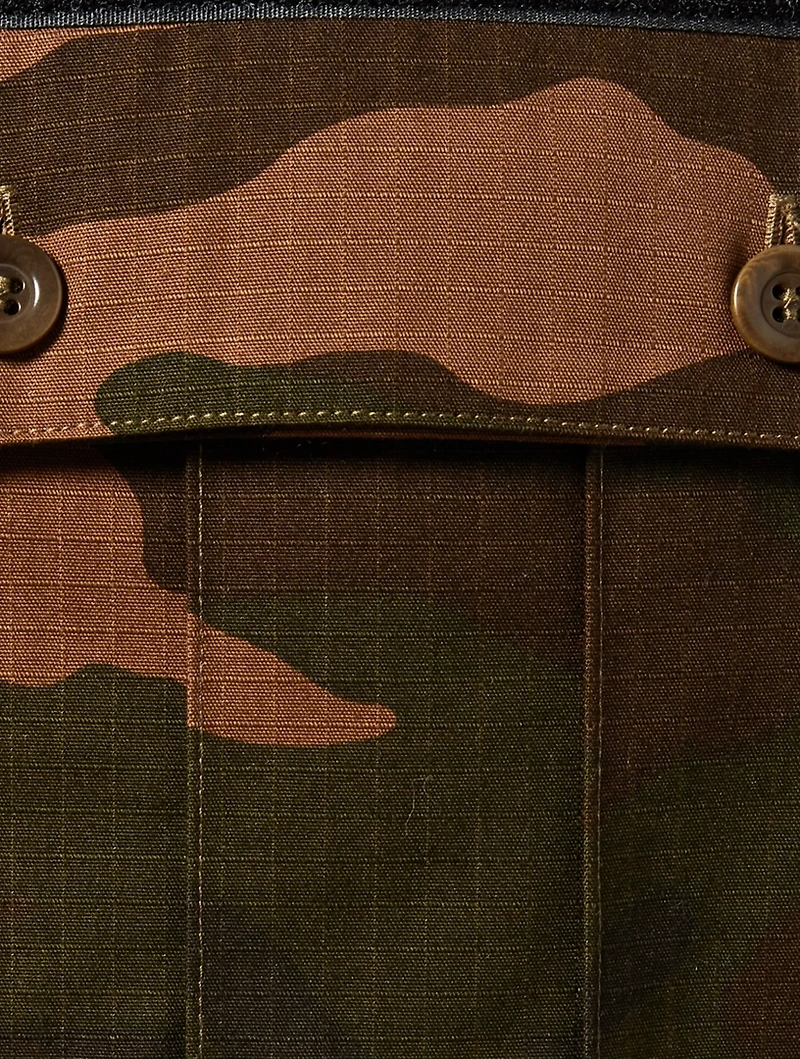 Knit Sweater With Camo Pocket
