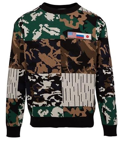 Camo Jacquard Sweater