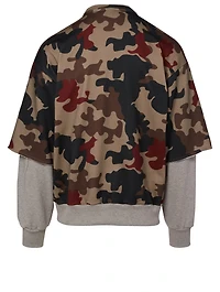 Layered Sweatshirt Camo Print
