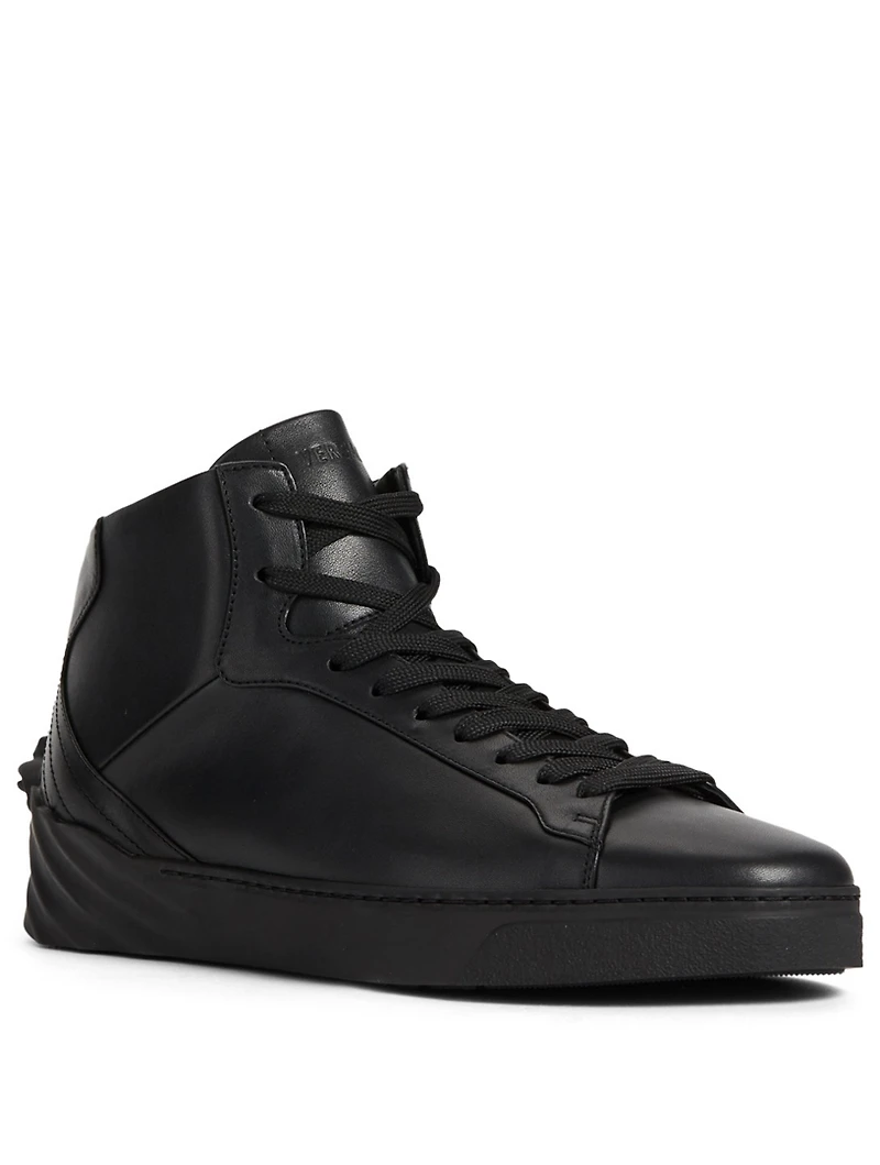 Leather Platform Sneakers