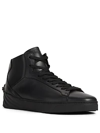 Leather Platform Sneakers