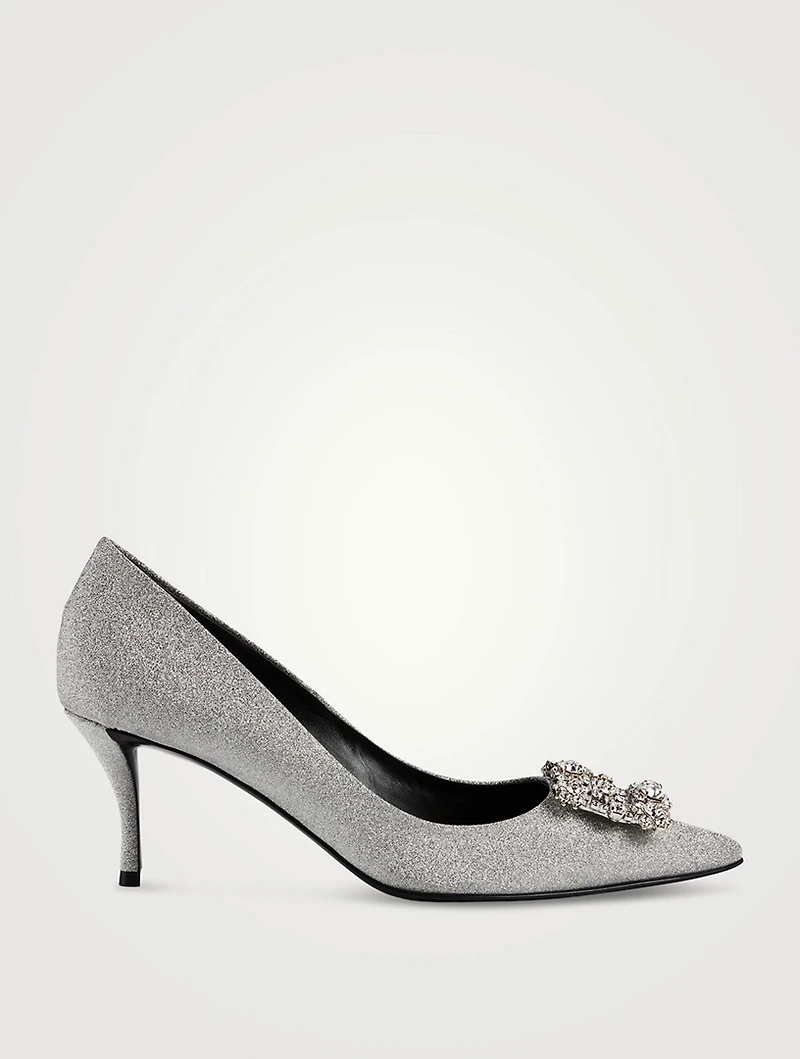 Flower Strass Glitter Pumps