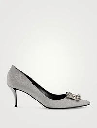 Flower Strass Glitter Pumps